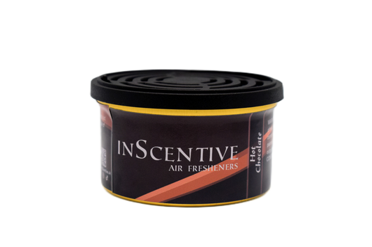 Experience the cozy comfort of our hot chocolate-scented air freshener tin - indulge your senses with the rich and decadent aroma of freshly brewed hot chocolate, creating a warm and inviting atmosphere.